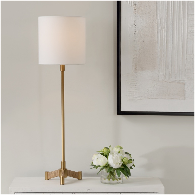 Uttermost Lautoka Brass Buffet Lamp