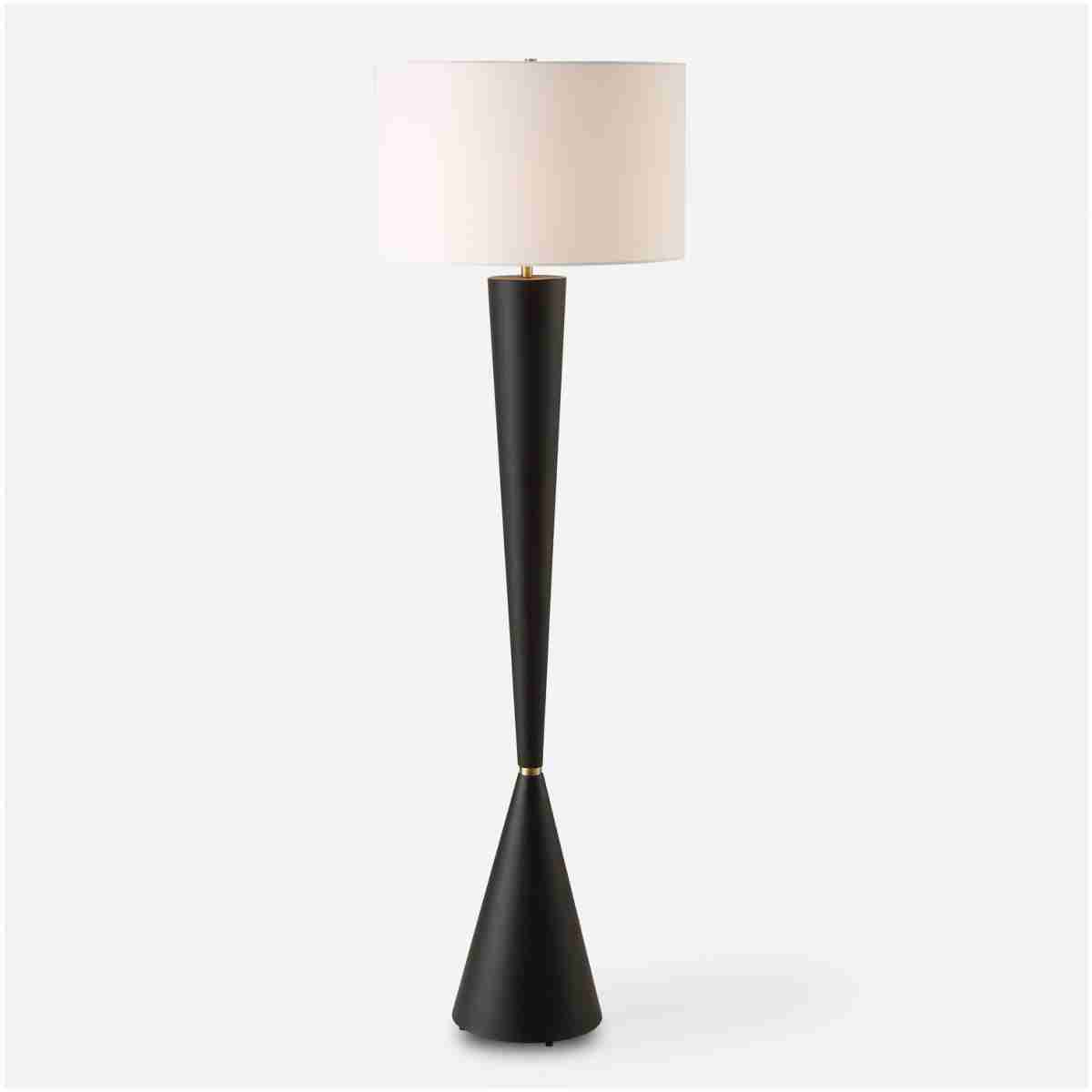 Layla-Black Tapered Floor Lamp