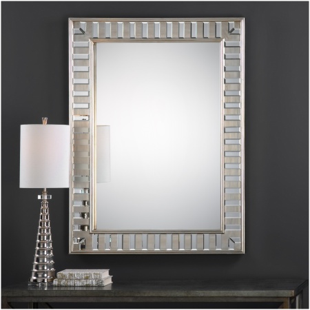 Uttermost Lanester Silver Leaf Mirror