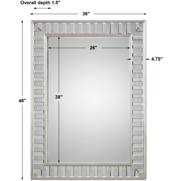 Lanester Silver Leaf Mirror