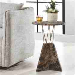 Uttermost Levitate Marble Accent Table