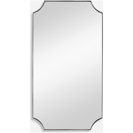 Lennox-Nickel Scalloped Corner Mirror