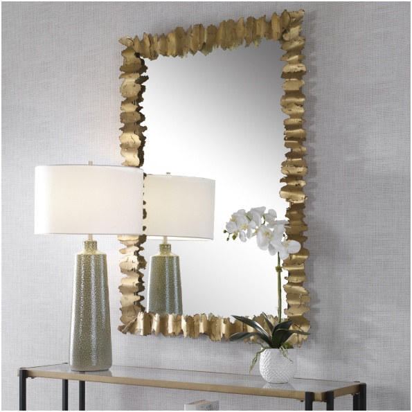 Uttermost Lev Antique Gold Mirror