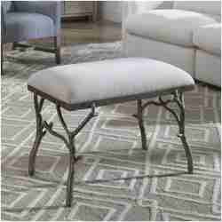 Uttermost Lismore Small Fabric Bench