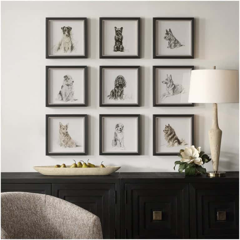 Uttermost Loyal Companion Framed Dog Prints