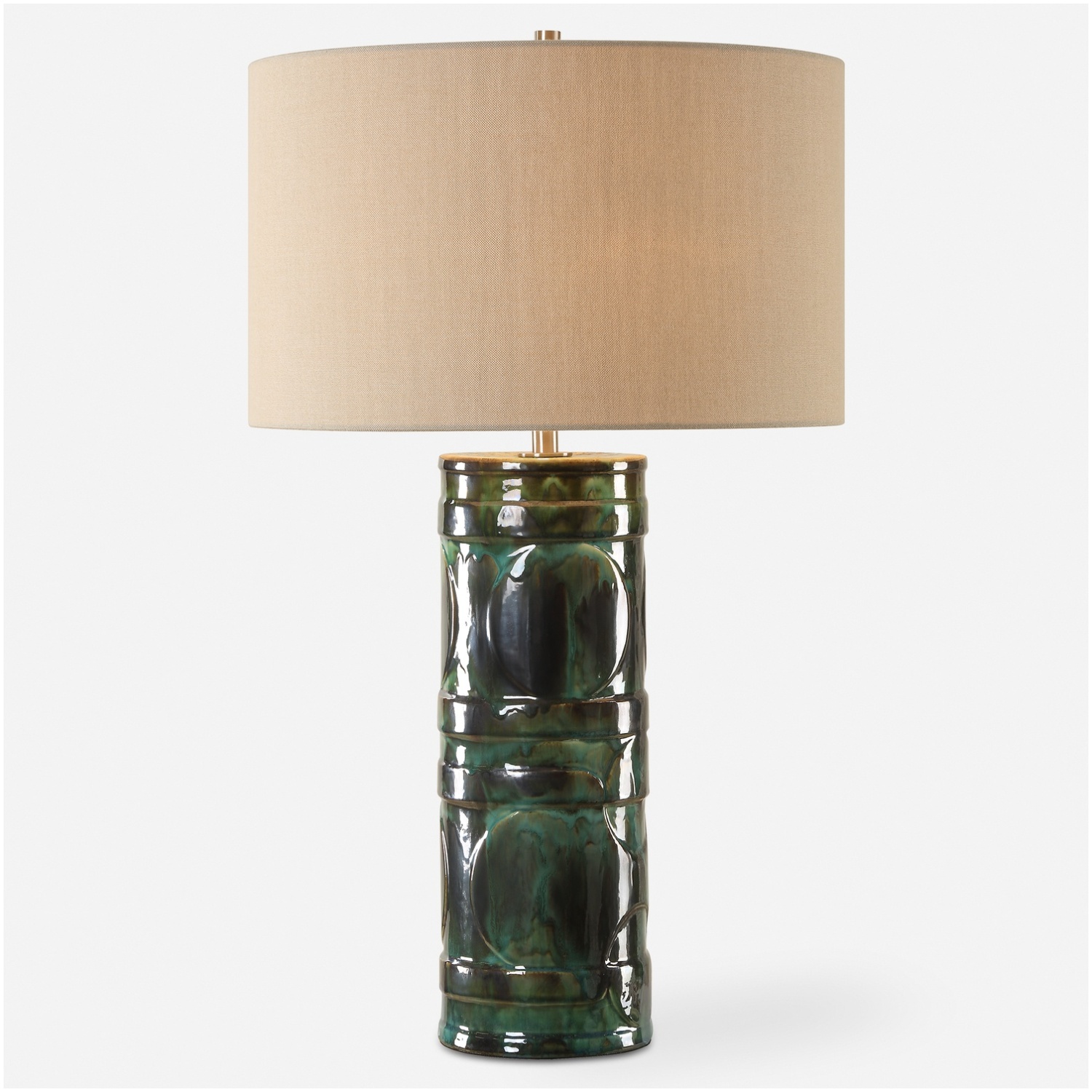 Loch-Green Glaze Table Lamp