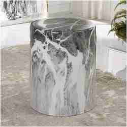 Uttermost Marvel Marbled Garden Stool