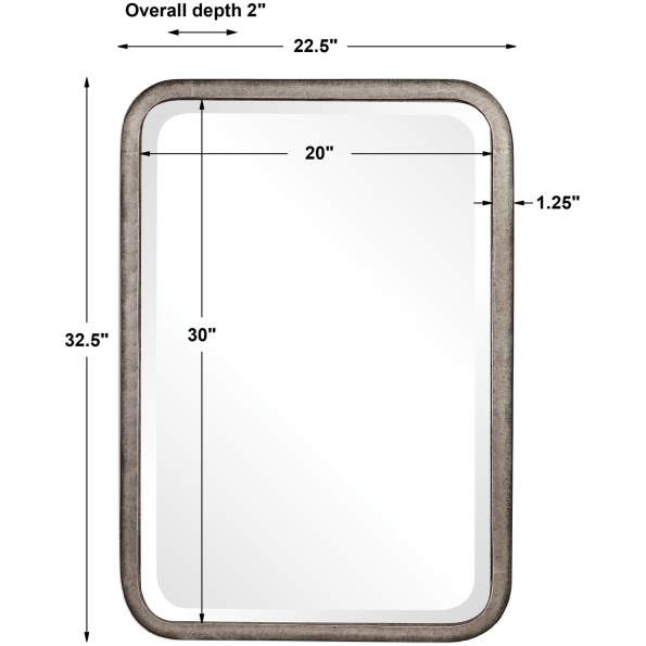 Madox Industrial Mirror