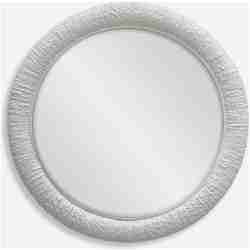 Mariner-White Round Mirror