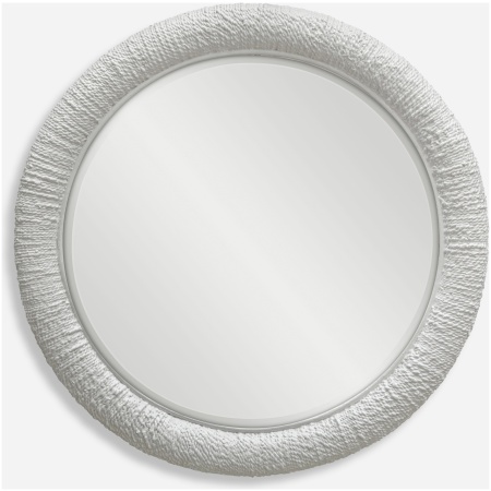 Mariner-White Round Mirror