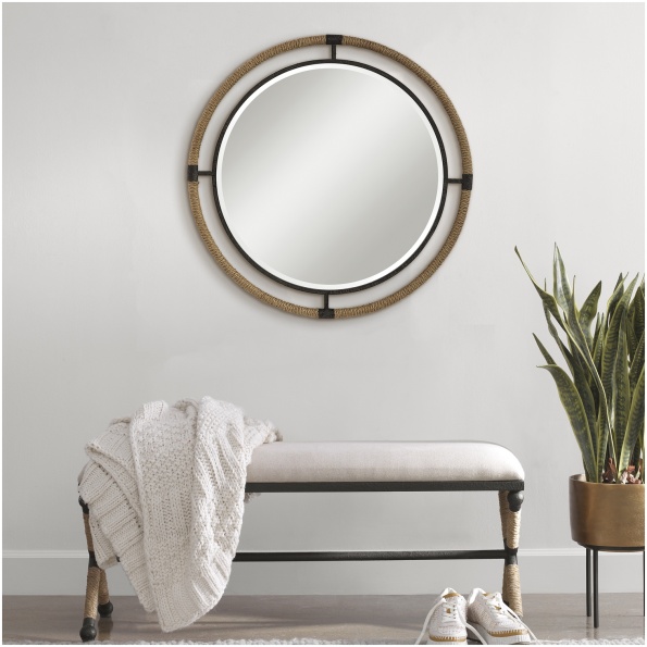 Uttermost Melville Coastal Round Mirror