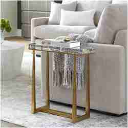 Uttermost Midas Thick Crystal Accent Table