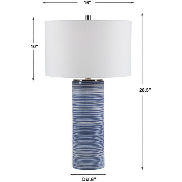 Montauk Striped Table Lamp