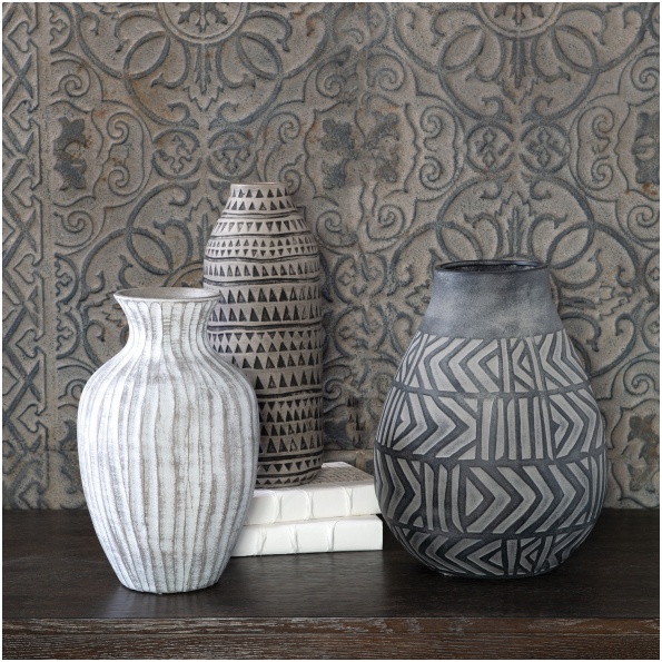 Uttermost Natchez Geometric Vases