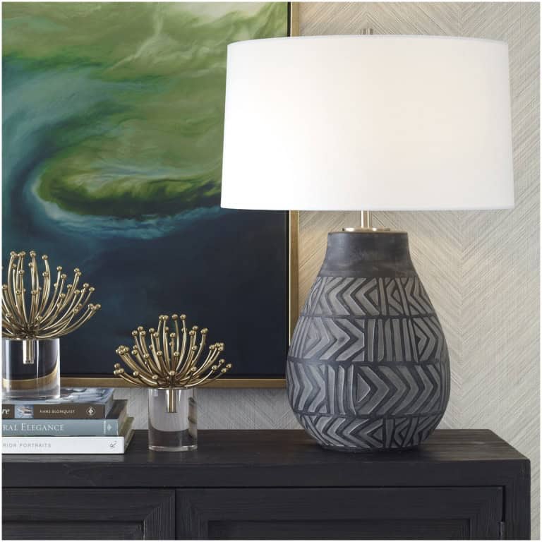 Uttermost Natchez Charcoal Table Lamp