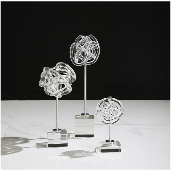 Uttermost Neuron Glass Table Top Sculptures