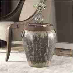 Uttermost Neith Metal Drum Accent Table