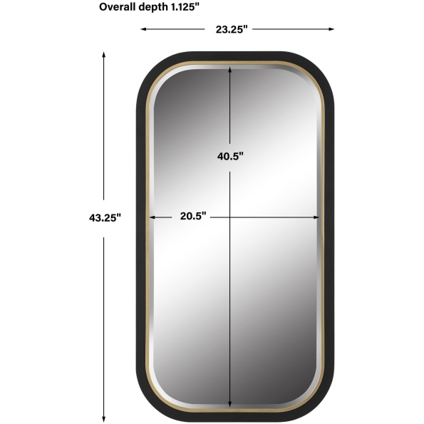 Nevaeh Curved Rectangle Mirror