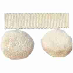 NOA POMPOM/IVORY - Tassel Trim - Fort Worth