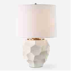 On Edge-Chalk White Table Lamp