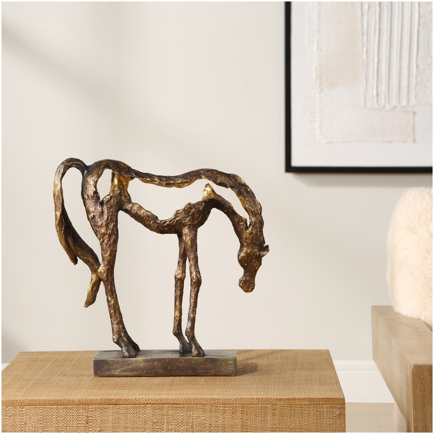 Uttermost Openly Grazing Horse Sculpture