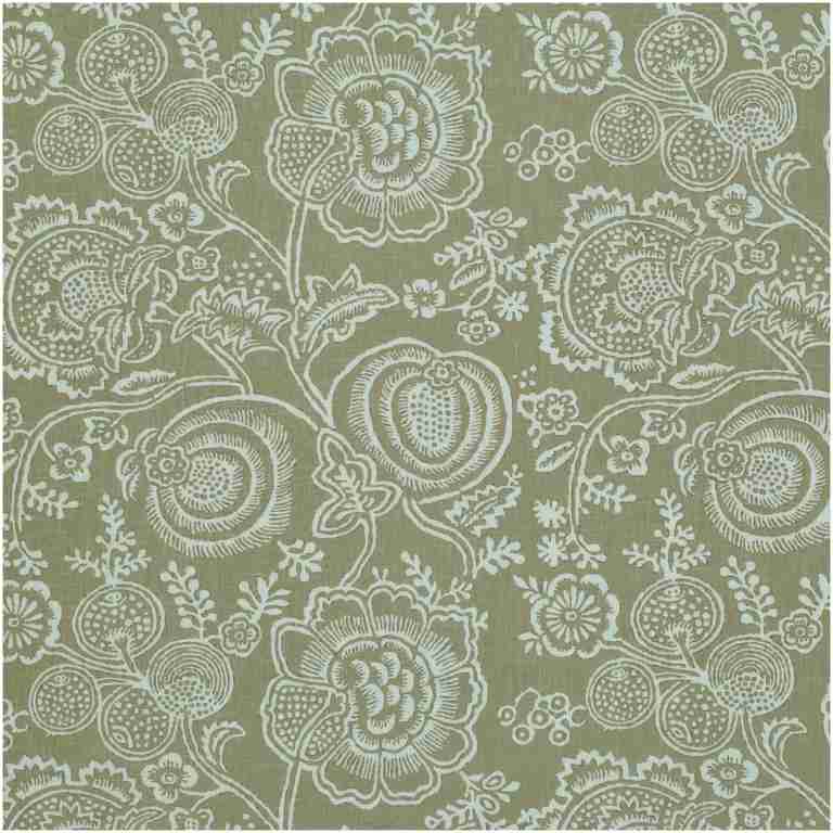 P-HEENA/NATURAL - Prints Fabric Suitable For Drapery