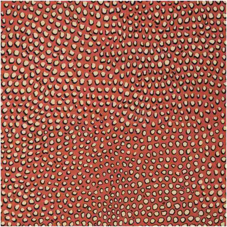 P-Hespots/Red - Prints Fabric Suitable For Drapery