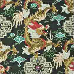 P-PRAGON/EBONY - Prints Fabric Suitable For Drapery