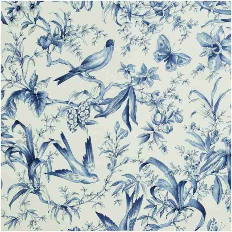 P-Pubon/Sapphire - Prints Fabric Suitable For Drapery