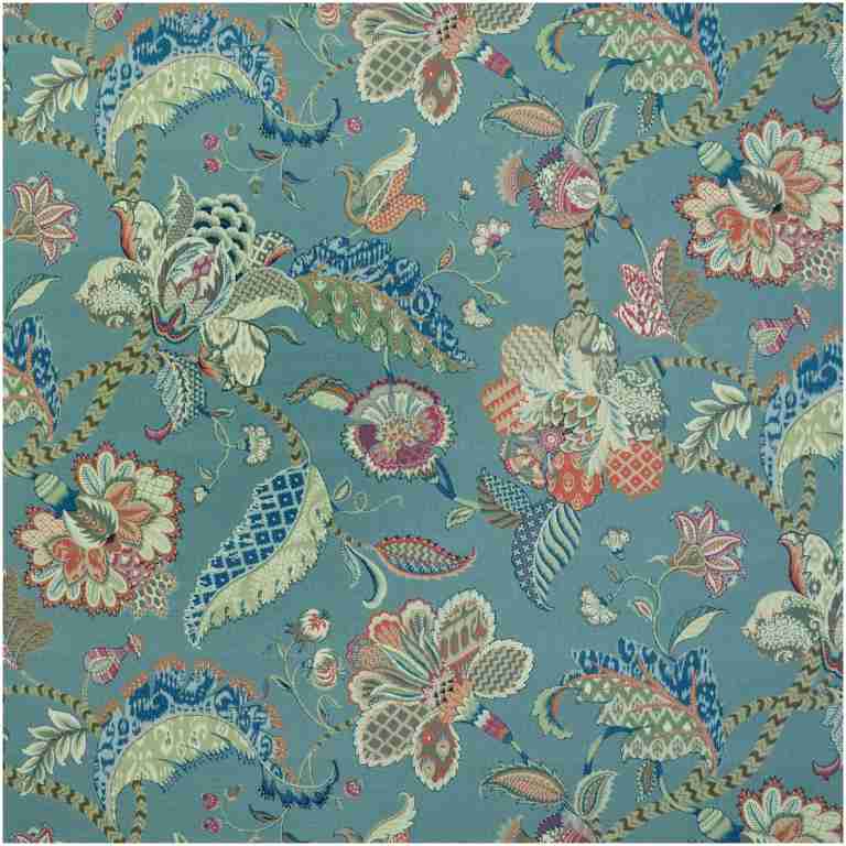 P-Sparta/Denim - Prints Fabric Suitable For Drapery