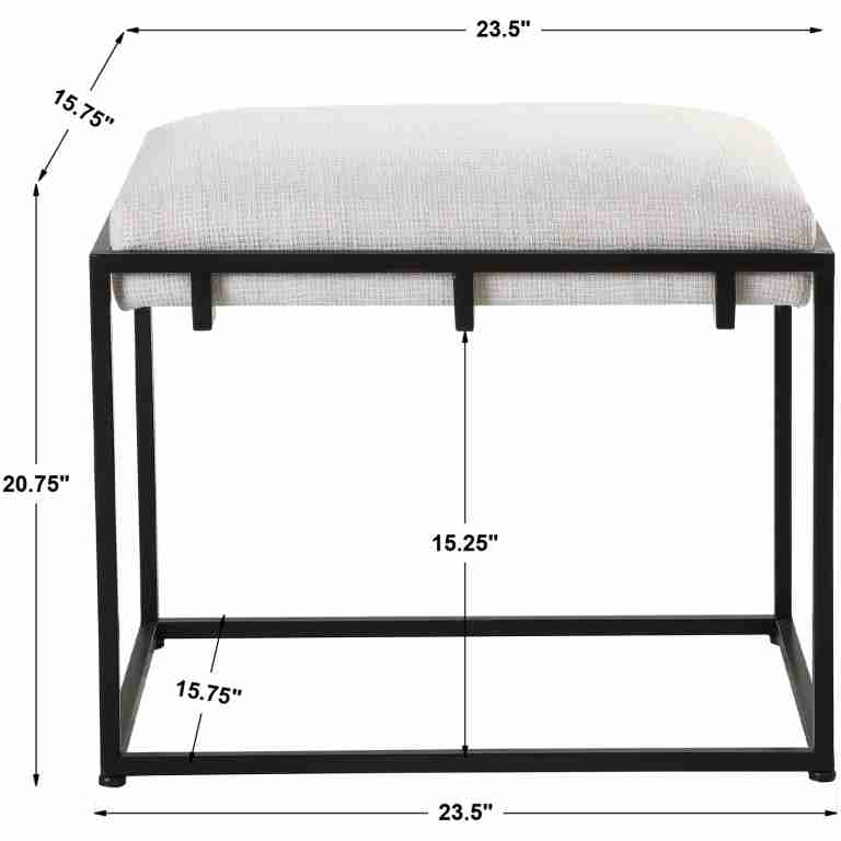 Paradox White Small Bench