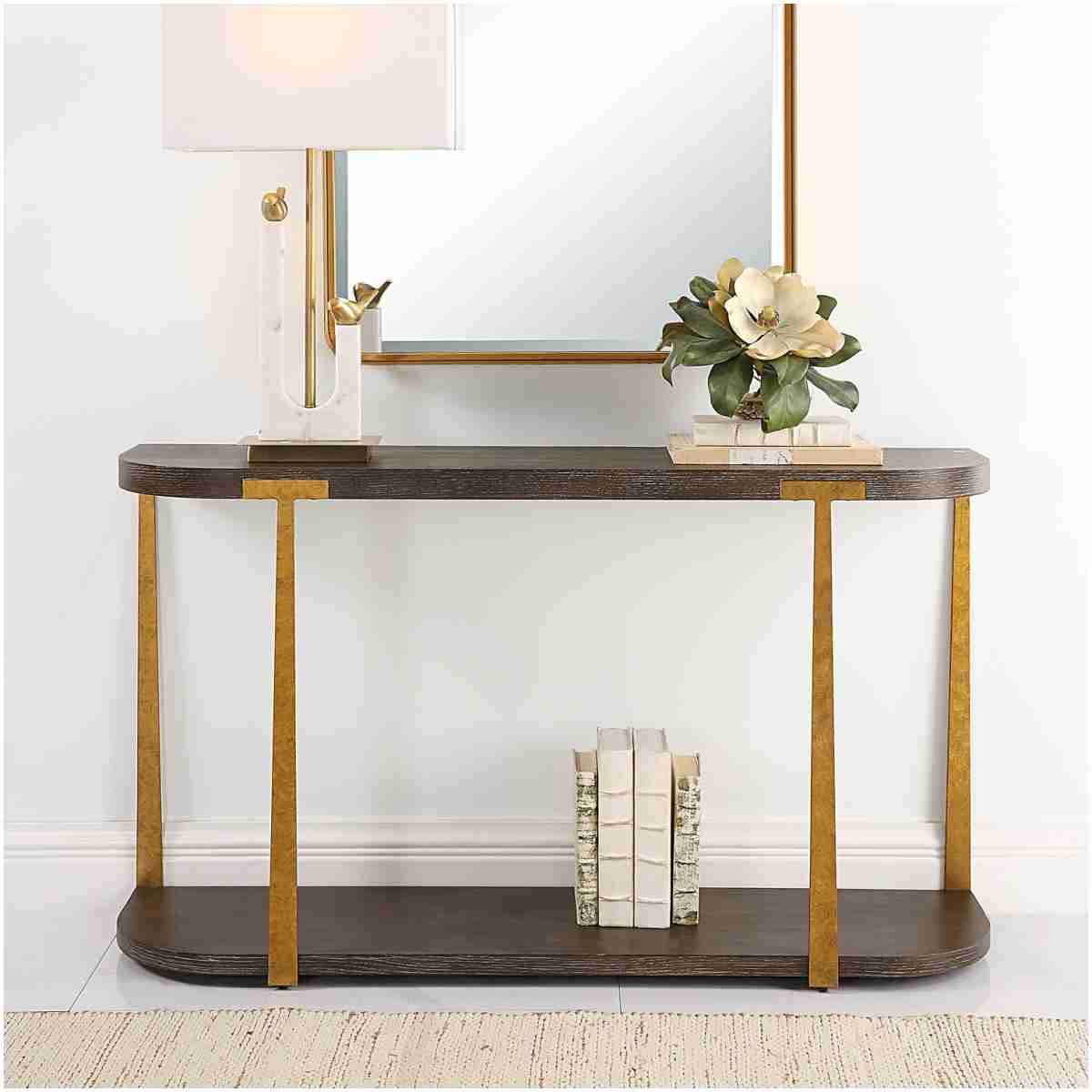 Uttermost Palisade Wood Console Table