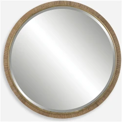 Paradise-Round Rattan Mirror