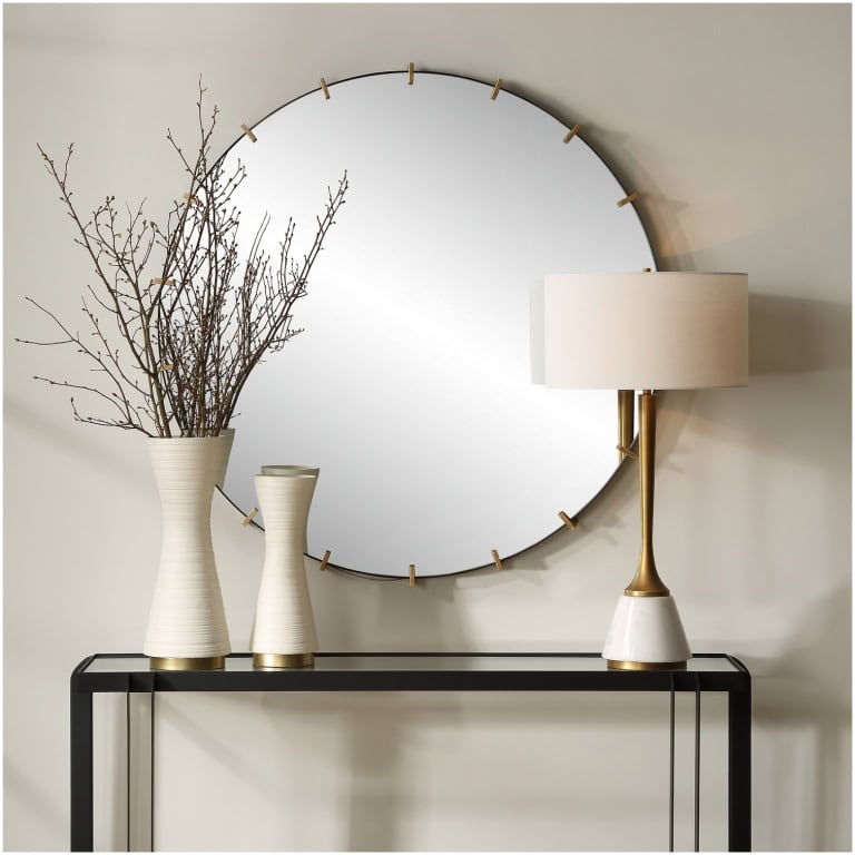 Uttermost Pali Industrial Round Mirror