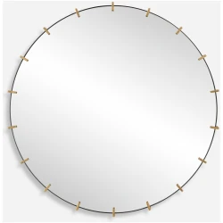 Pali-Industrial Round Mirror