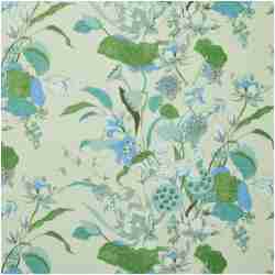 PK-CINDA/AQUA - Prints Fabric Suitable For Drapery