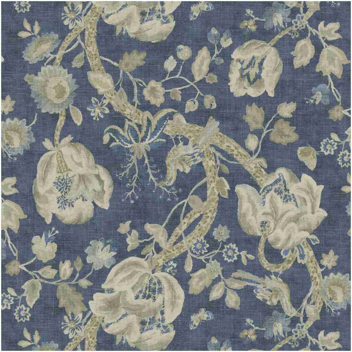 Pk-Hadal/Navy - Prints Fabric Suitable For Drapery