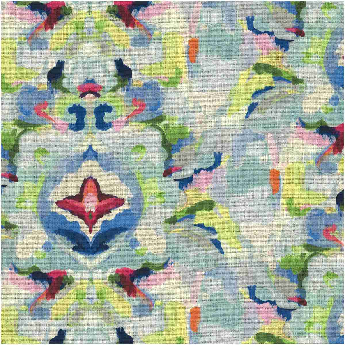 Pk-Hestoni/Blue - Prints Fabric Suitable For Drapery