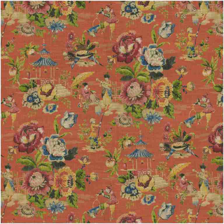 Pk-Pravel/Flamingo - Prints Fabric Suitable For Drapery