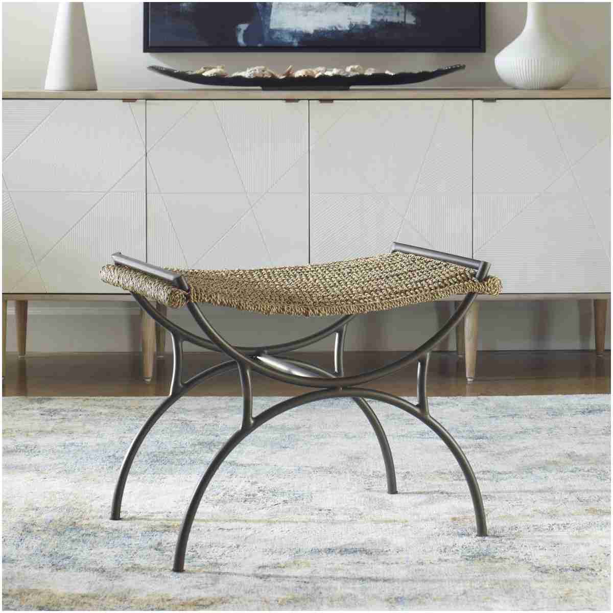 Uttermost Playa Seagrass Small Bench