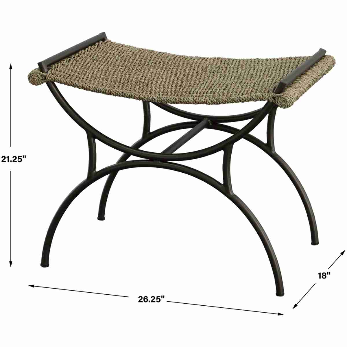 Playa Seagrass Small Bench