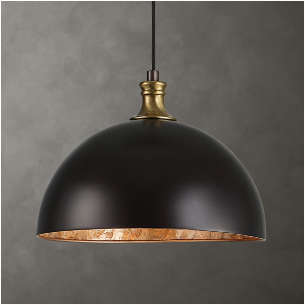 Uttermost Placuna 1 Light Bronze Pendant