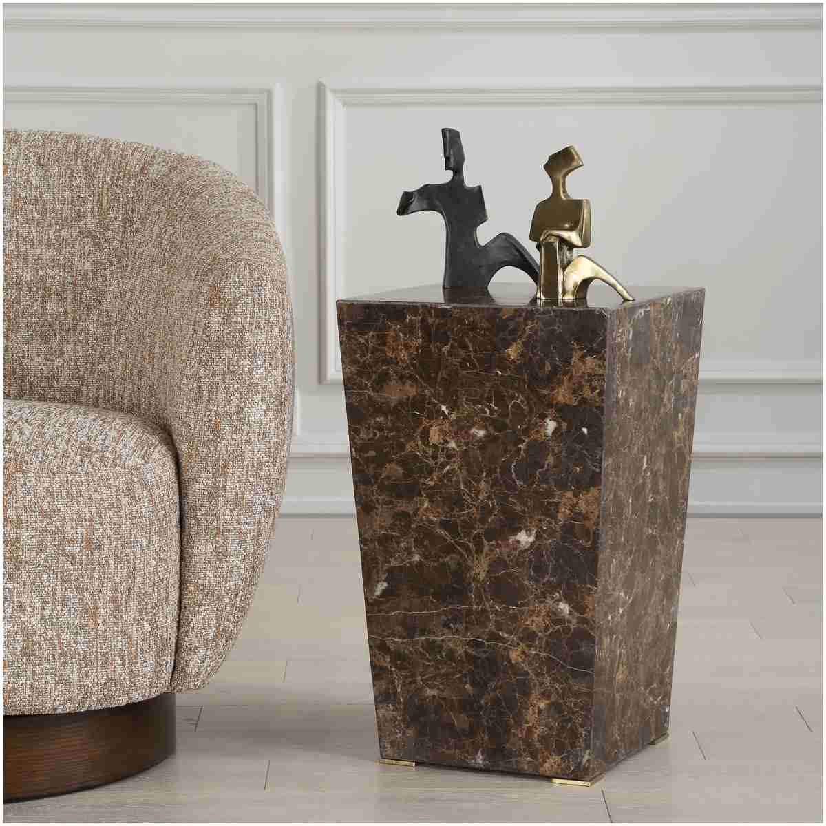 Uttermost Poe Marble Accent Table