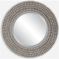 Portside-Round Gray Mirror