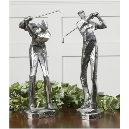 Uttermost Practice Shot Metallic Statues