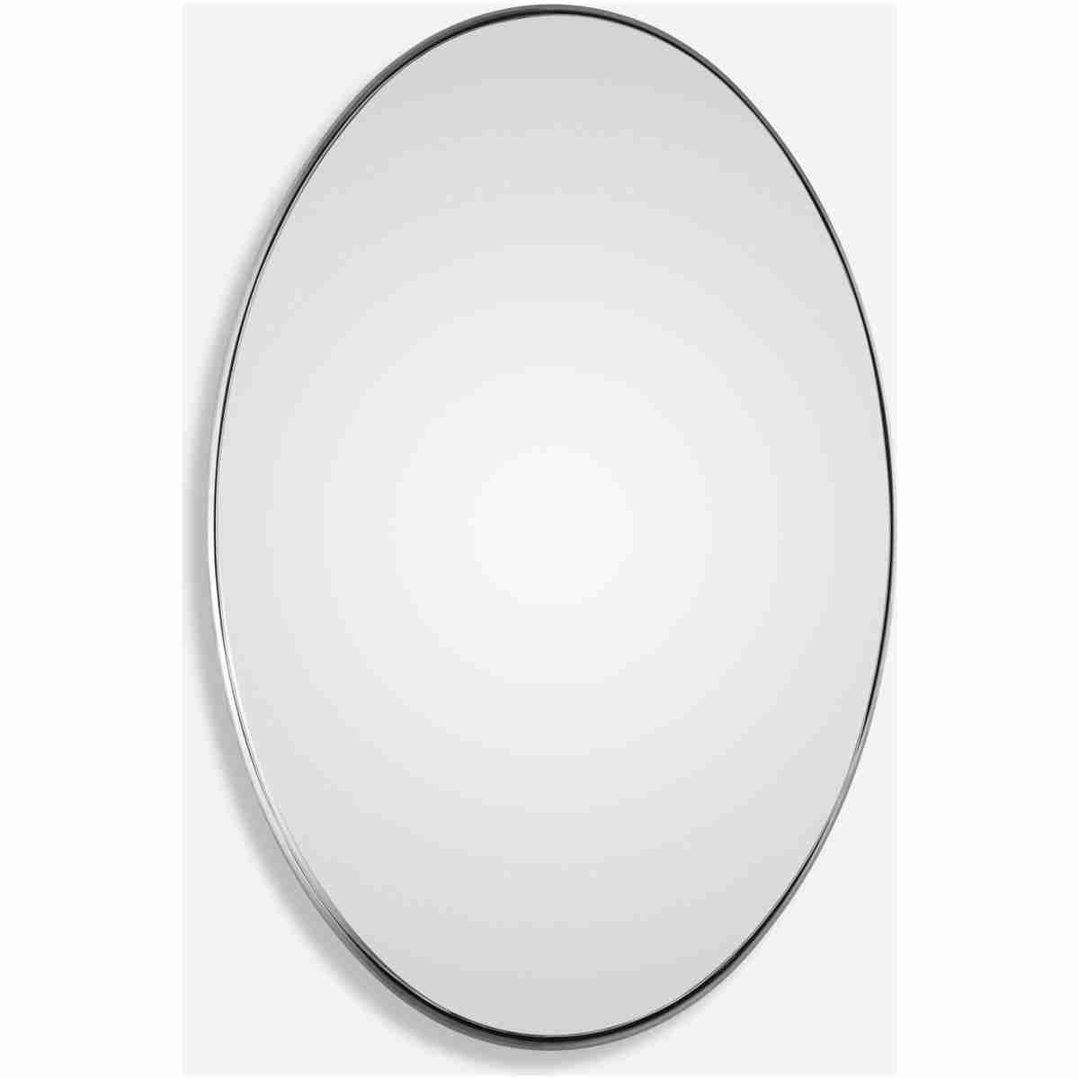 Pursley-Brushed Nickel Oval Mirror