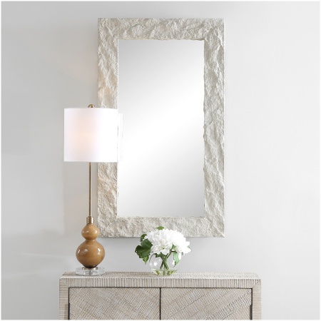 Uttermost Quarry Rectangle Stone Veneer Mirror