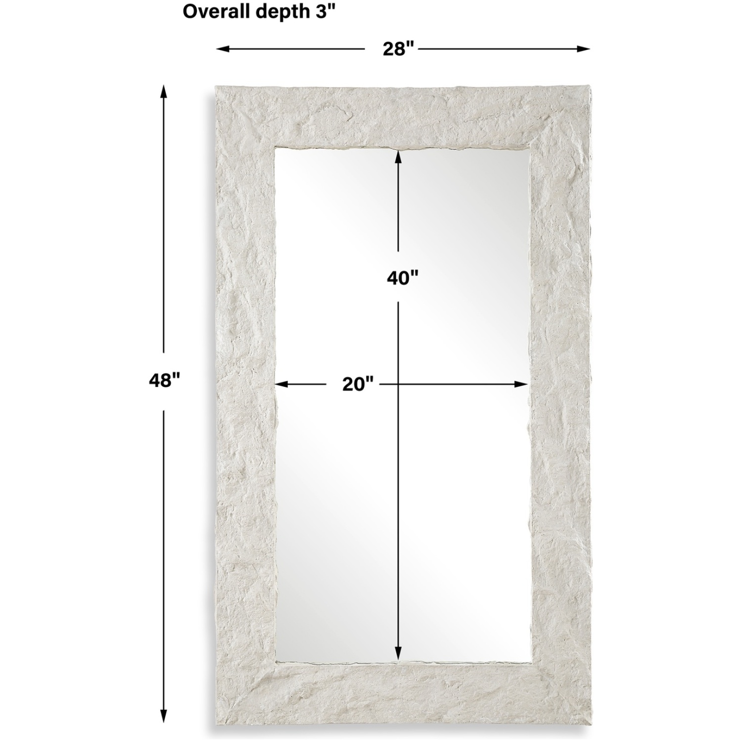 Quarry Rectangle Stone Veneer Mirror