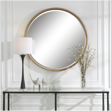 Uttermost Ranchero Natural Rope Round Mirror