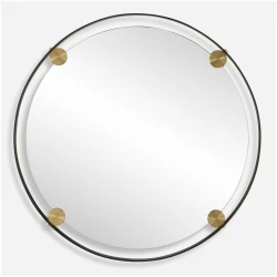 Radius-Round Bronze Iron Mirror